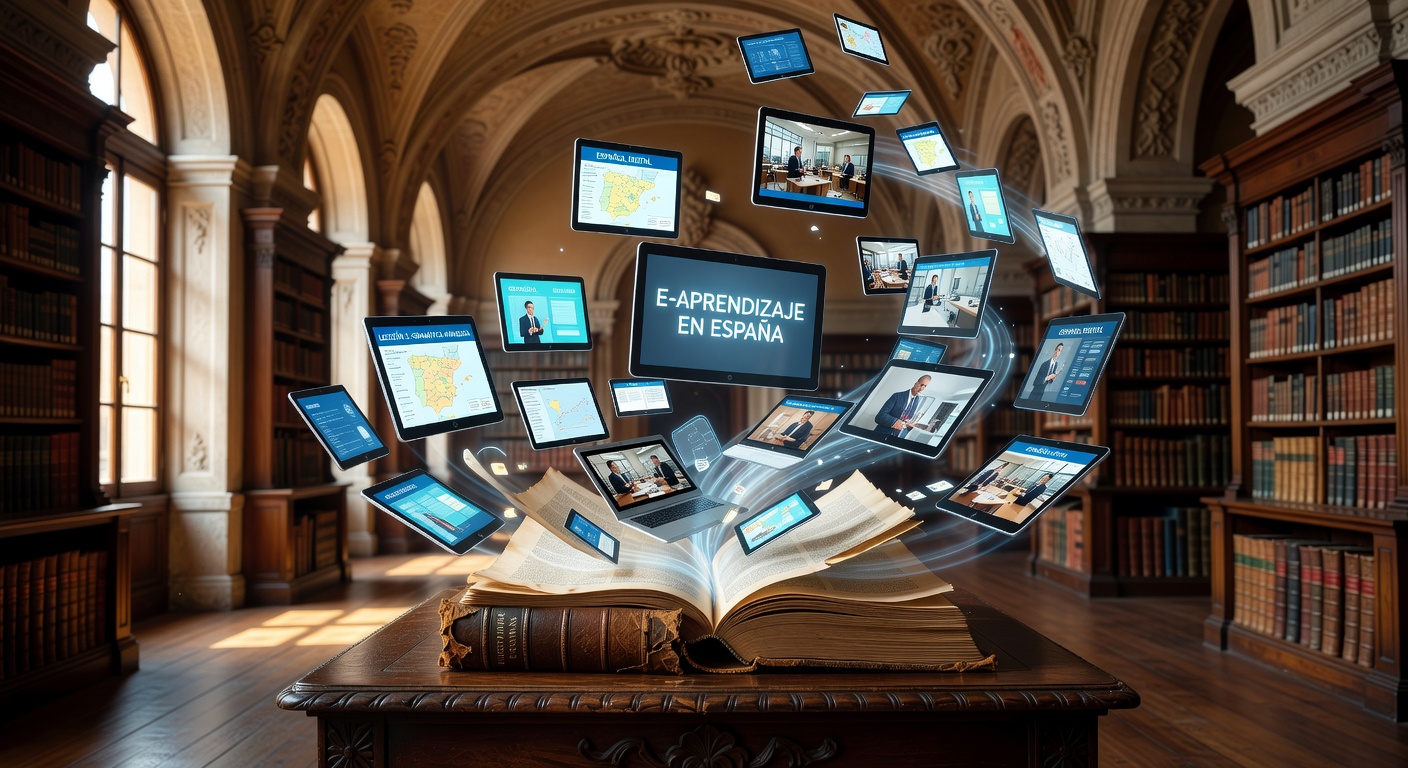 Páginas de libro y pantallas digitales